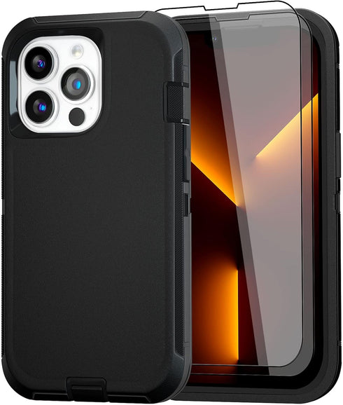 Case for iPhone 13 Pro Max Case 6.7" with 2 Screen Protector, Full Body Heavy Duty Military Grade Cover, Shockproof/Drop Proof Protection Phone Ca...