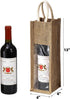 Peohud 3 Pack Burlap Wine Bottle Bags, Jute Wine Gift Bag with Window and Handle, Reusable Wine Carrier Tote Bags for Wedding Birthday Party Chris...