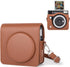 Protective Case for Fujifilm Instax Square SQ40 Instant Camera - Vintage PU Leather Camera bag with Adjustable Shoulder Strap - Classic Brown...