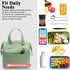 Mziart Insulated Lunch Bag Simple Bento Cooler Bag Lunch Tote Bag for Lunch Box for Women Men Adult Picnic Working Hiking Beach (Light Green)...