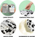 Makeup Bag Set Cosmetic Bag 3 Pieces Small Makeup Bags for Women with Cow Animal Milk Mini Cute style Travel Pouch Bags...