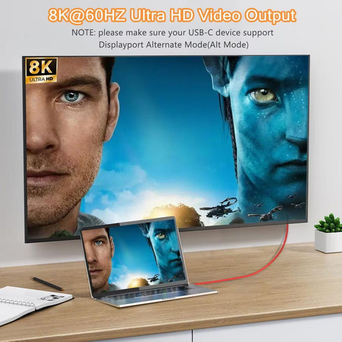 240W USB 4 Cable for Thunderbolt 4, 6.6FT USB C to USB C Display Cable ?8K@60HZ, 40Gbps, 240W? USB C Charging Cable for iPhone 15 Series, Thunderb...