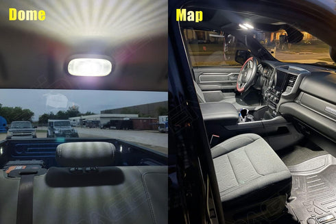12-Pieces Ram Interior LED Light Kit for Dodge Ram 2009 2010 2011 2012 2013 2014 2015 2016 2017 2018 White 6000K Interior LED Lighting Package + L...