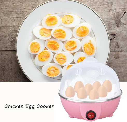 Fdit Egg Cooker,With Heating Plate Can Cook 7 Large Eggs Automatic Power Off Suitable for Kitchen Cooking ()...