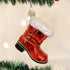 Old World Christmas Ornaments Santa Boot Glass Blown Ornaments for Christmas Tree...