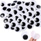 100 Pieces Wiggle Eyes, 1.2 inch Googly Eyes with self Adhesive Round Plastic for Crafts Making and Party Decorations...