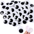 100 Pieces Wiggle Eyes, 1.2 inch Googly Eyes with self Adhesive Round Plastic for Crafts Making and Party Decorations...