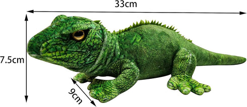 WOKI 12" Creative Lizard Iguana The Bearded Dragon Lizard Stuffed Animal Plush Toy (Including Tail Measurement)...