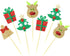 ALISSAR 28-pack Christmas Cupcake Toppers, Glitter Holiday Cake toppers Home Party Decor Christmas Party Supplies Favors...