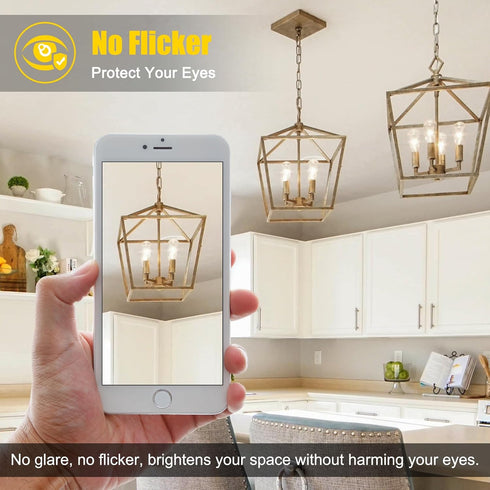 Ascher Dimmable Vintage LED Edison Bulbs, 6W, Equivalent 60W, Bright Daylight White 4000K, 80+ CRI, ST58 Antique LED Filament Bulbs, E26 Medium Ba...