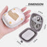 Earbud Case, AIRSPO Airpods Pro 2nd Generation Earphone Organizer Carrying Case Small Storage Bag Hard EVA Shockproof Cover with Carabiner Clip(Wh...