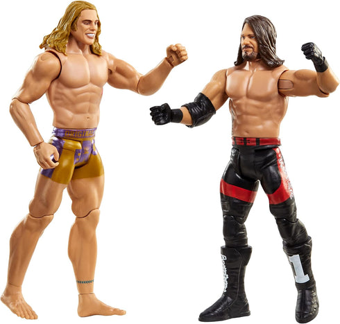 WWE AJ Styles vs Riddle, Championship Showdown 2-Pack, 6-in Action Figures High Flyers, Battle Pack for Ages 6 Years Old and Up...