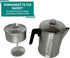 Mirro 9 cup Aluminum Coffee Percolator for indoor and outdoor, Camping Use, Silver (MIR-50021)...