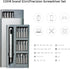 Portable 31in1 Precision Screwdriver Kit with Magnetic Screw Holders and 30 pcs S2 Steel Bits for Smartphone Watch Laptops Eyeglasses iPad Compute...