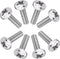 M4 10mm TV/Monitor Wall Mount Screws for 75x75mm and 100x100mm Brackets Metric Screws & Washers for Mounting Any TV/Monitor VESA Compatible...