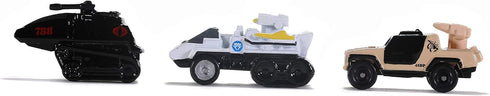 G.I. Joe 1.65" Nano 3-Pack Die-cast Cars, Toys for Kids and Adults...