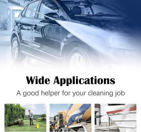 4Pcs Pressure Washer Spray Nozzles Multiple Degrees 1/4" Quick Connection Spray Tips...