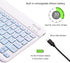 Ultra-Slim Bluetooth Keyboard Portable Mini Wireless Keyboard Rechargeable for Apple iPad iPhone Samsung Tablet Phone Smartphone iOS Android Windo...