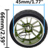 4Pcs 2.59in Rubber Tires & 12mm Hex Plastic Wheel Rims Set 14-Spoke w/Foam Compatible with Traxxas Kyosho HPI Tamiya Associated 1/10 RC On-Road To...