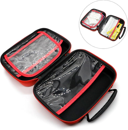 Faylapa Home Car Empty First Aid Bag, 9x7x3 inches Camping Waterproof Case for Travel, Boat, Office, Sports, Hiking, Outdoor (Bag Only)...