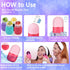 Ice Roller For Face Silicone Ice Face Roller Skin Care Facial Ice Roller Icing Tool Ice Holder For Face Icing Ice Mold For Face Icing Face Ice Pod...