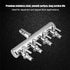 Aquarium Air Flow Valves, Manifolds Distributor Stainless Steel Splitter 4 Way T Shaped Control Valve Pump Lever Line Metal Regulator Gang Splitte...