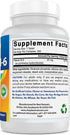 Best Naturals Vitamin B6 25mg 250 tablets (250 Count (Pack of 2))...