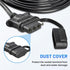 Vehicle-side 4 Pin Trailer Wire Connector 10 Feet Heavy Duty 18AWG 4 Way Flat Female Trailer Wiring Harness Towing Replacement 4 Prong Trailer Lig...