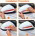 2 PCS Car Rear View Mirror Stickers, 5.51" x 1.18" Striped Rearview Mirror Car Stickers, Car Side Mirror Reflective Decals (Red)...