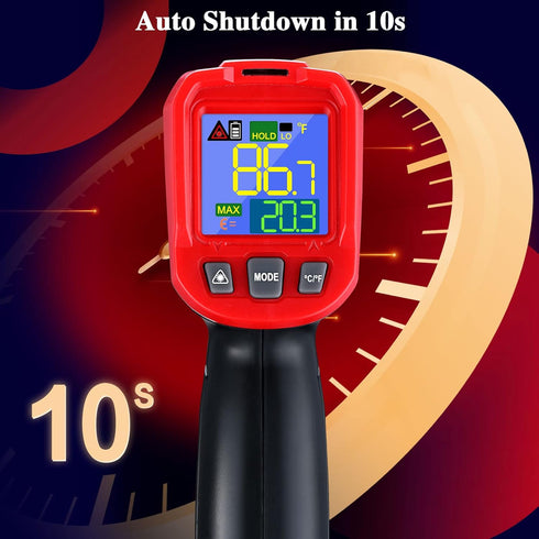 Infrared Thermometer - FKM Digital Temperature Gun with Patented Circular Laser, Non Contact Laser Thermometer Gun for Cooking/Ovens/Home Repairs,...