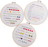 YSMNAIL Embroidery Kit for Beginners (4 Sets), Adjustable Bamboo Hoops, Floral Patterns, DIY Starter Kit for Adults, Hand Craft Art Craft Kit......