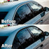 2 in x 25 FT Gloss Black Vinyl Wrap Kit Sticker Decal for Black Out Chrome Remove Window Trim Door Trim Self-Adhesive Air Release Waterproof and S...