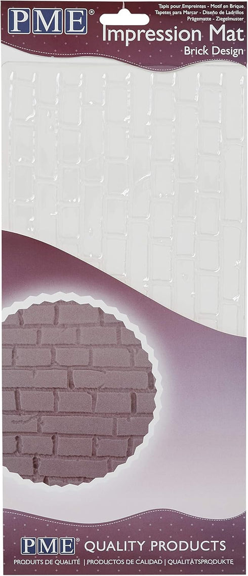PME Brick Design Impression Mat for Cake Decorating...