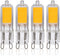 Simba Lighting G9 LED COB Light Bulb (4 Pack) 2W T4 20W to 25W Halogen Replacement for Pendants, Ceiling Lights, Desk Lamp, Wall Sconce, 120V JCD ...