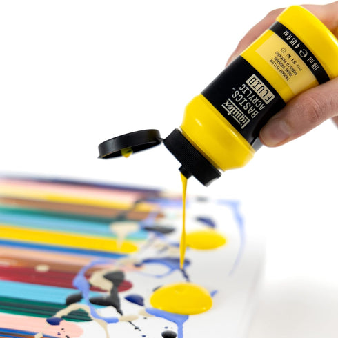 Liquitex BASICS Acrylic Fluid Paint, 118ml (4-oz) Bottle, Ivory Black...