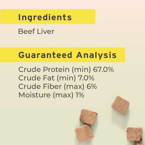 Pet Botanics 6 Oz. Pouch Training Reward Freeze Dried, Beef Liver Flavor, with 310 Treats Per Bag, The Choice of Top Trainers...