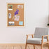 2 Pack Cork Board Bulletin Board, 15.7"X 12" pin Boards for Walls, Oak Wood Finish Frame, Wall Mounted Cork Board for Office Home and School(Pins,...