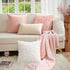 MIULEE 3D Decorative Romantic Valentines Stereo Chiffon Rose Flower Throw Pillow Cover Solid Pillowcase for Girl Women Wedding Sofa Bedroom Car De...