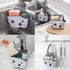 UNIKON 2 Pack Sink Caddy Sponge Holder Organizer, Hanging Kitchen Adjustable Strap Faucet Caddy, White...