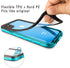Compatible with Apple iPhone XR Case, Full-Body Protective Waterproof Case, Shockproof Snowproof Clear Cover Case for iPhone XR (6.1 Inch, Teal Cl...