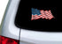 Rogue River Tactical USA Flag Sticker Bumper Sticker Car Decal Gift Patriotic American Wavy United States (5x3 Inch)...