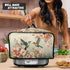 Floral Hummingbird Slow Cooker Dust Cover Novelty Air Fryer Cover Compatible with Most Kitchen Appliances Exquisite Slow Cooker Carrier for Women ...