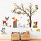 decalmile Woodland Wall Decals Animals Tree Owl Fox Deer Wall Stickers Kids Bedroom Baby Nursery Wall Decor...