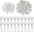 PH PandaHall 60pcs 304 Stainless Steel Lobster Clasps with 120pcs 4mm Open Jump Rings Jewelry Clasp Connector Bracelet Clips Closures for Earring ...