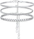 ChainsProMax Cuban Link Anklets for Women Stainless Steel Anklets Plus Size Anklets Women Ankle Bracelets Anklet Set...