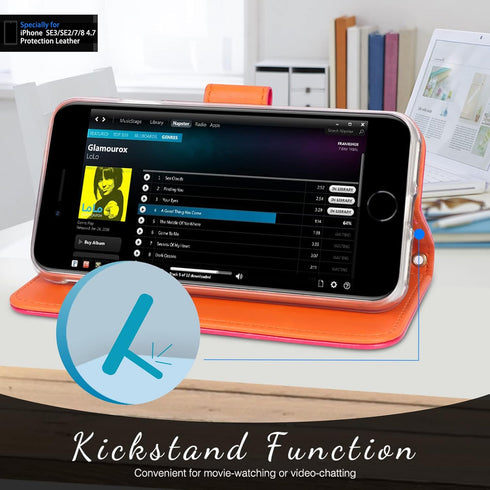 FYY Designed for iPhone SE Case 2022 (3rd Gen) / iPhone SE Case 2020 (2nd Gen) / iPhone 7 Case/iPhone 8 Case, Luxury PU Leather Wallet Phone Case ...