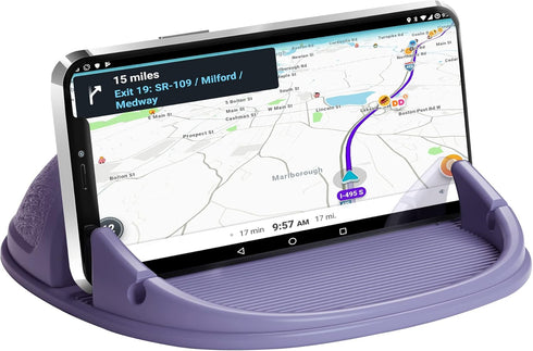 Loncaster Car Phone Holder, Car Phone Mount Silicone Car Pad Mat for Various Dashboards, Slip Free Desk Phone Stand Compatible with iPhone, Samsun...