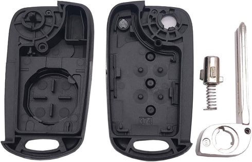 Flip Folding Replacement Key Fob Cover Fit for 2012-2014 Kia Soul Rio Keyless Entry Key Fob Case Shell...