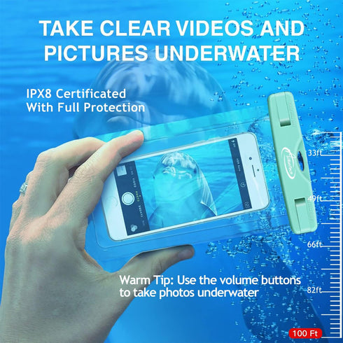 AiRunTech Waterproof Case, Waterproof Cell Phone Dry Bag Compatible for iPhone 14/13/12/12 Pro Max/11/11 Pro/SE/Xs Max/XR/8P/7 Galaxy up to 8.5", ...