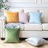 Phantoscope Pack of 2 Velvet Decorative Throw Decorative Pillow Cover Soft Solid Square Cushion Case for Couch Mist Grey 20 x 20 inches 50 x 50 cm...